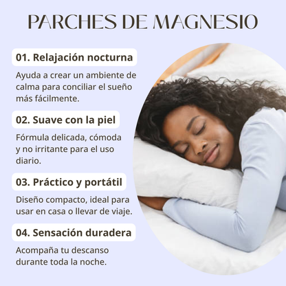 Parches Nocturnos de Magnesio – Apoyo natural para tu descanso