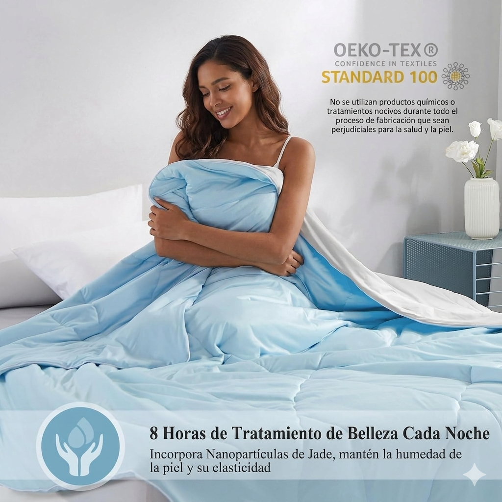 Manta con Tecnología de Frío – Duerme Fresco Toda la Noche
