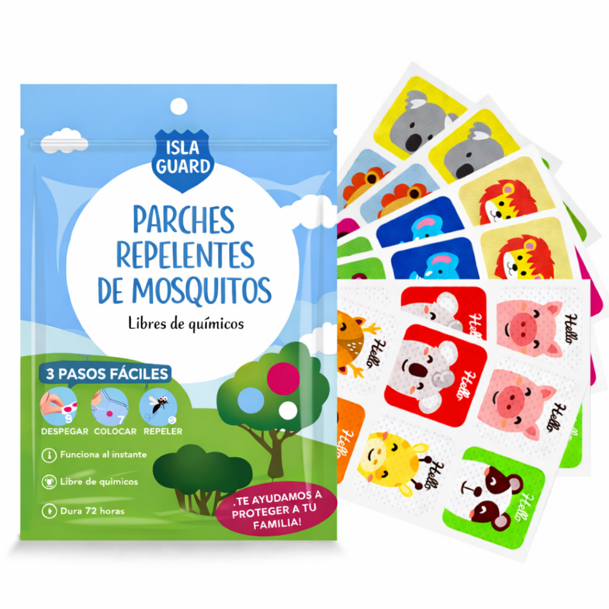 Parches Repelentes de Mosquitos Naturales